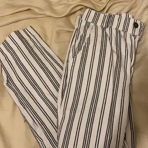 striped hollister pants